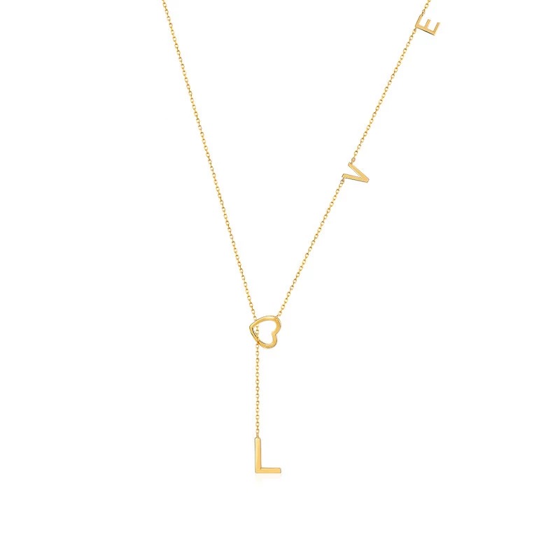 LOVE ketting goud