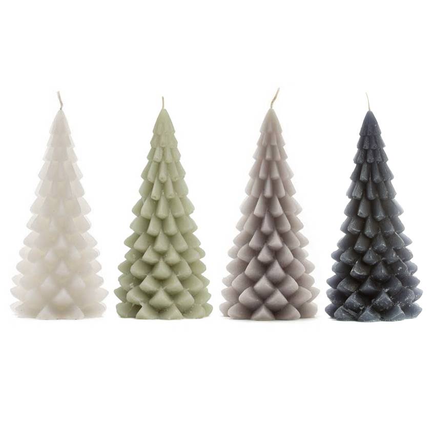 Rustik Lys kerstboomkaars - Dark Grey - Afbeelding 2