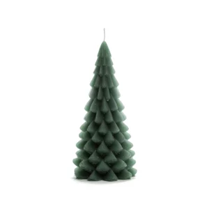 Rustik Lys kerstboomkaars - Green